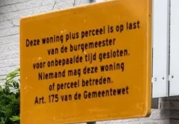 Woningsluiting door de burgemeester na drugsvondst