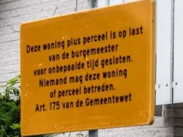 Woningsluiting door de burgemeester na drugsvondst